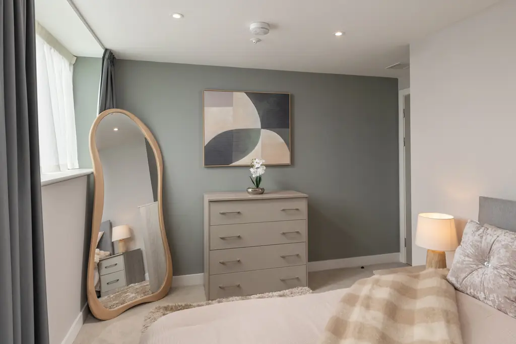 Student Accommodation Middlesbrough Teesside: bedroom detail at Vertex